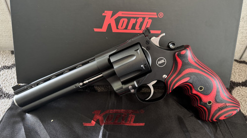 Nighthawk Korth Mongoose 44mag, 6" Barrel, 6rd Cylinder, Revolver 806802761145