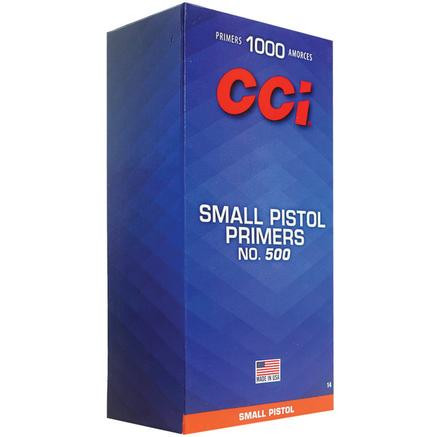CCI Standard Primers #500 Small Pistol 1000/ct