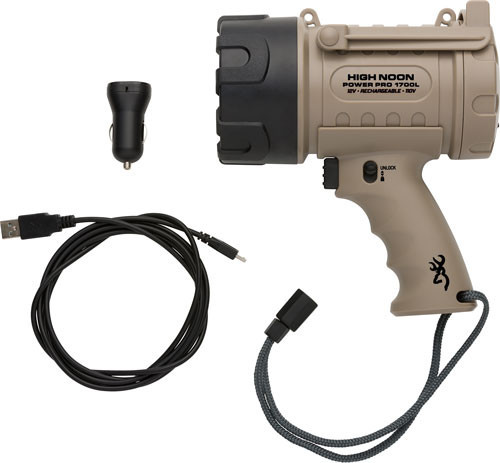 BROWNING HIGH NOON POWER PRO SPOTLIGHT 1700 LUMENS RECHRGBL | 3717805