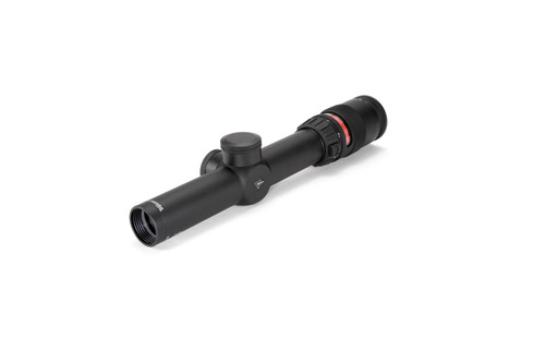 Trijicon  200061 TR24R: AccuPoint 1-4 x 24 Riflescope w/ BAC Red Triangle Post Reticle 30 mm Tube