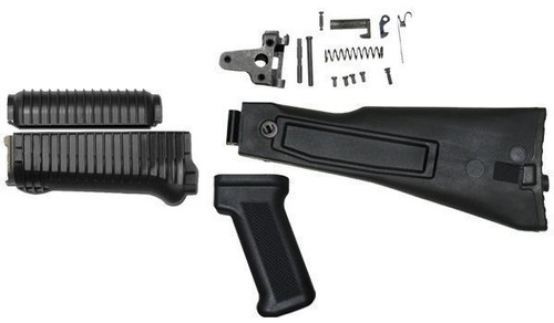 Arsenal Black Polymer Folder with Trunnion and Hinge Mechanism Hardware