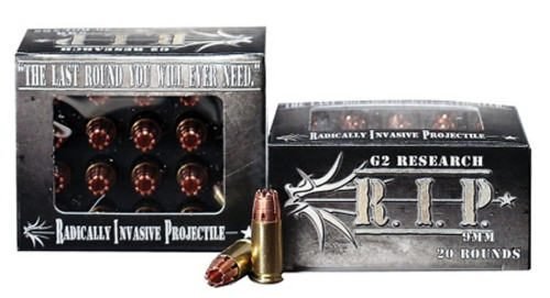 G2R RIP 9MM 20RD BOX 25 BOXES PER CASE