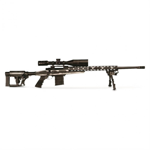 Howa HCRA72507USG American Flag Chassis 6.5 Creedmoor 24" 10+1 Black American Flag Grayscale Cerakote 6 Position Luth-AR MBA-4 w/Aluminum Chassis Stock