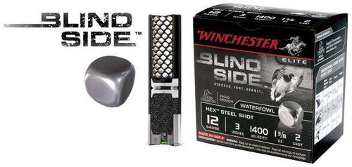 WINCHESTER BLIND SIDE HV HEX 12GA 3" 1-3/8OZ 25/250RD