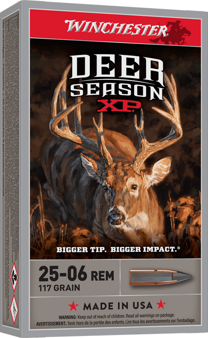 WINCHESTER DEER SEASON XP 25-06 117GR 20RD BX 200RD CASE