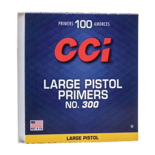CCI PRIMERS 300 LARGE PISTOL 100PK