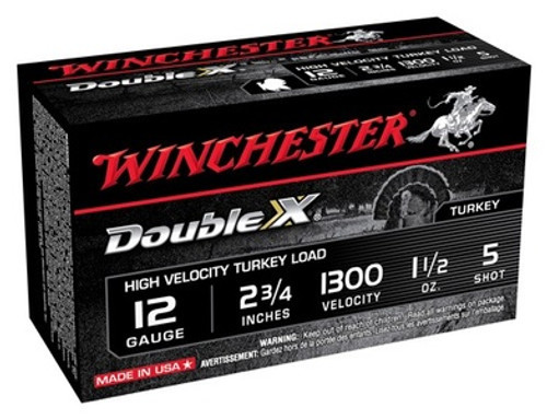 WINCHESTER DBLE X 12GA 2-3/4" 1-1/2OZ 1300FPS TRKY