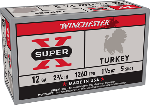 WINCHESTER SUPER X TKY LOAD 12GA 2-3/4 11/2 #5