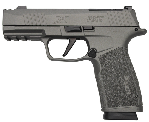SIG SAUER P365 MACRO COMP TUNGSTEN 9MM PSTL, 2-17RD MAGS, OPTC RDY, 3.1" BBL COMP'D