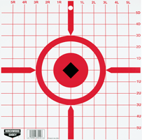 B/C TARGET RIGID PAPER 12" CROSSHAIR SIGHT-IN 10 TARGETS | BC37210