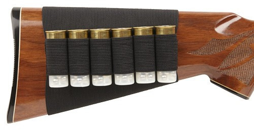 BULLDOG SHOTGUN STOCK SLEEVE HOLDS 6 SHELLS BLACK NYLON | WBSS