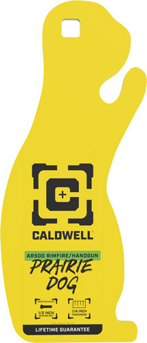 CALDWELL AR500 RIMFIRE PRAIRIE DOG TARGET 1/4" YELLOW | 4002313