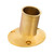 Whitecap Top Mount Flag Pole Socket - 1" ID - Polished Brass [S-5002BC]