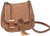 BULLDOG CONCEALED CARRY PURSE | CROSS BODY CARAMEL SUEDE | BDP034