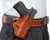 DESANTIS MINI SCABBARD HOLSTER | RH OWB LEATHER 1911 4-4.25 TAN | 019TA20Z0