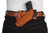 DESANTIS SMALL OF BACK HOLSTER | RH OWB LEATHER M&P 9/40 TAN | 067TAM9Z0