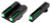 TRUGLO SIGHT SET FOR GLOCK | 42/43 TRITIUM/FIBER OPT GREEN | TG131GT1A