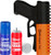 MACE PEPPER SPRAY PEPPER GUN | W/STROBE LED ORANGE/BLACK 28G | 80586