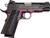 GLFA 1911 Pistols 45ACP 4.25" BLACK SLIDE BLACK CHERRY FRAME