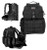 GPS TACTICAL RANGE BACKPACK W/WAIST STRAP BLACK NYLON | T1612 BPB