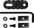 GROVTEC RAIL SECTION STOCK AR 2.2" 5 SLOT ALUMINUM BLACK GROVTEC RAIL SECTION STOCK AR 2.2" 5 SLOT ALUMINUM BLACK