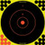 SHOOT•N•C ® SELF-ADHESIVE TARGETS 12" BULL'S-EYE, 10 PACK - BULK UNPACKAGED