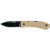 DOZIER HUNTER FOLDING KNIFE - COYOTE BROWN - HUNTER SHAPE - PLAIN EDGE