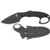 TDI POCKET STRIKE - BLACK, DROP POINT, PLAIN EDGE, 3.19" BLADE