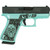 Glock 43X "Sugar Skull Glitter" Robin's Egg Blue Handgun 9mm Luger 10rd Magazines(2) 3.4" Barrel Accessory Rail USA Made