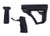 Collapsible Buttstock Pistol Grip & Vertical Foregrip Combo BLK