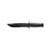 FULL-SIZE BLACK KA-BAR, SERRATED EDGE FIXED KNIFE - BLACK - CLIP POINT