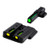 TFO TRITIUM/FIBER-OPTIC DAY/NIGHT SIGHT - S&W M&P, GREEN/YELLOW