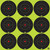 Pro-Shot 2" SplatterShot Green Bullseye Targets Peel and Stick 108/ct
