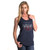 WOMENS RACERBACK RELENTLESSLY PATRIOTIC TANK - NAVY - 2X-LARGE