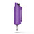 PEPPER SPRAY KEYCHAIN WITH BELT CLIP - PURPLE, QUICK ACTION