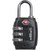TSA LOCK W/ STEEL SHACKLE - BLACK
