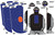 Birchwood Casey Dirty Bird Combo 12"x18" 4-Blue/Orange Oval & 4-Bad Guy IPSC Silhouette