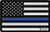 TEKMAT ARMORERS BENCH MAT 11"X17" POLICE SUPPORT FLAG