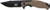 S&W KNIFE M&P INDEX FLIPPER 3.5" BLACK/DESERT TAN CLIP PT