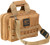 BULLDOG DELUXE 2 PISTOL RANGE BAG W/MOLLE TAN