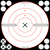 B/C TARGET SHOOT-N-C 8" WHITE/ BLACK X-BULL'S-EYE 6 TARGETS