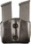 DESANTIS DOUBLE MAG POUCH OWB LEATHER SINGLE STACK 9/40 BLK