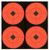 B/C TARGET SPOTS 3" TARGET 40 TARGETS ORANGE