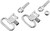 MICHAELS SWIVEL SET 1" FOR STANDARD RIFLES SILVER