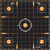 ALLEN EZ AIM SPLASH ADHESIVE GRID TARGET 5-PK 12"X12"
