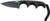 CRKT MINIMALIST BLACK DROP POINT NECK KNIFE 2.16" W/SHTH