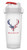 BUCKED UP SHAKER 28OZ WHITE & USA FLAG LOGO BPA FREE