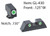 Ameriglo Classic 3 Dot Night Sight Set for Glock 42/43 / Front Tritium - Green / Front Outline - White / Rear Tritium - Green / Rear Outline - White