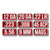 MTM Ammo Caliber Labels 12 GA Red 8/ct