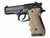 Beretta 92/96 Series Rubber Grip with Finger Grooves Flat Dark Earth
